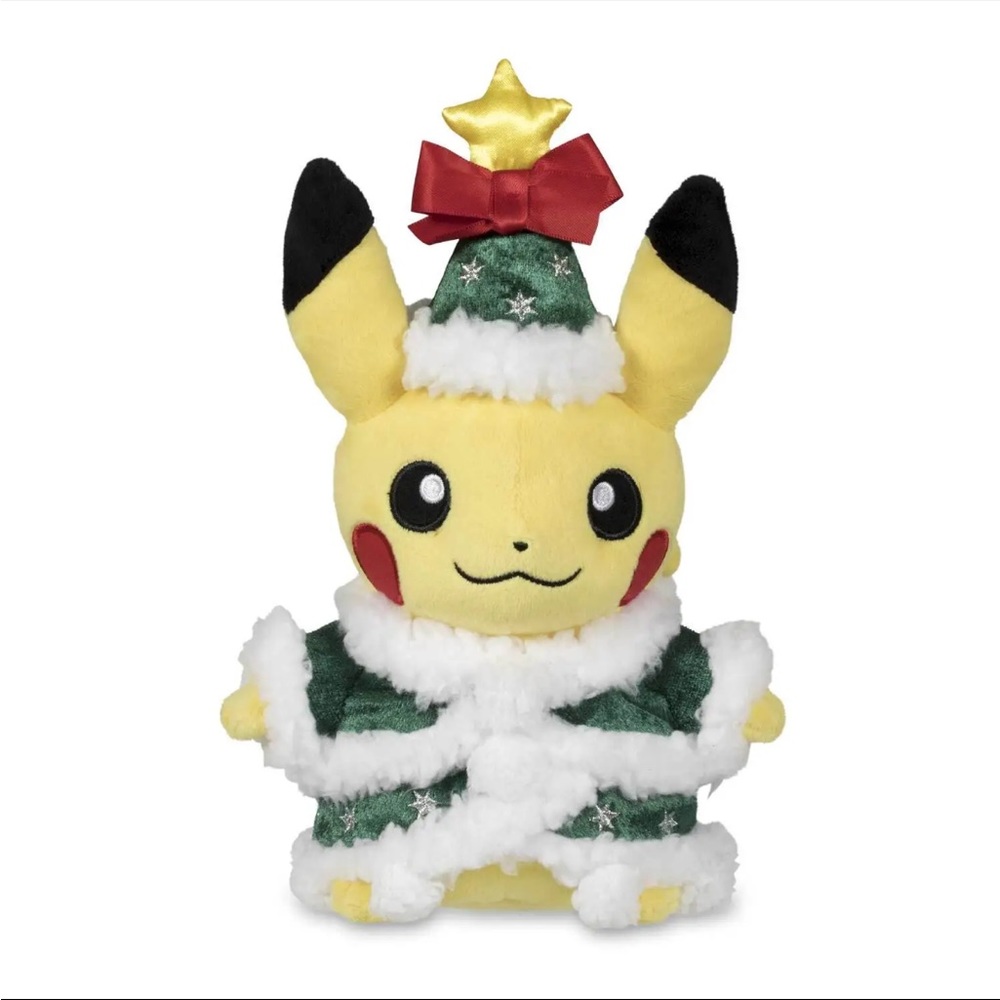 NWT Pokémon Holiday Tree Pikachu Plush